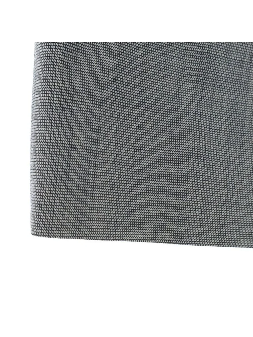 Chanel Tight Skirt Tweed Houndstooth Pattern Linen Gray